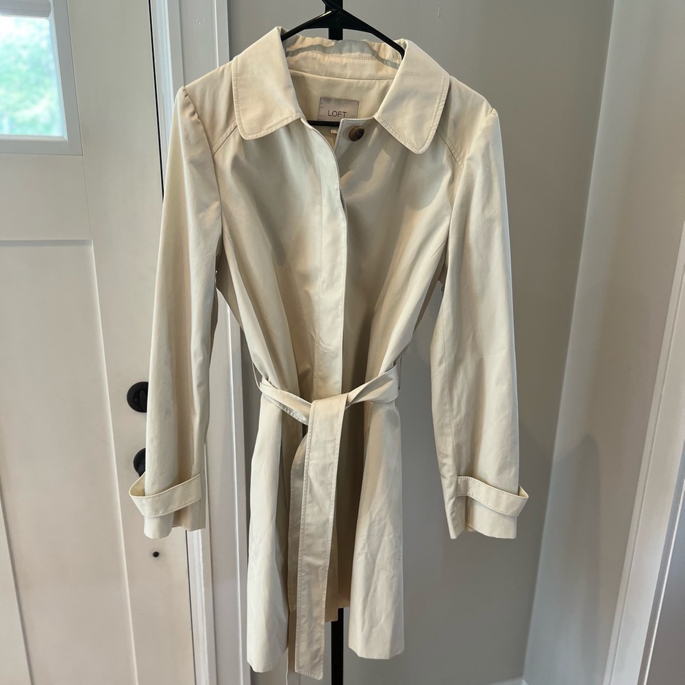 Womens Loft Trench Coat Size Large